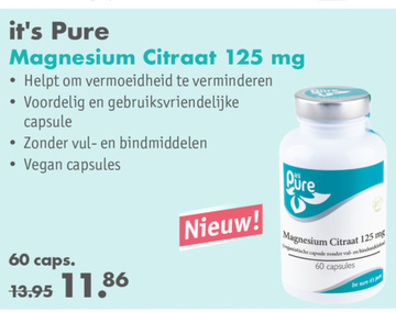 Aanbieding: it's Pure Magnesium Citraat 125 mg