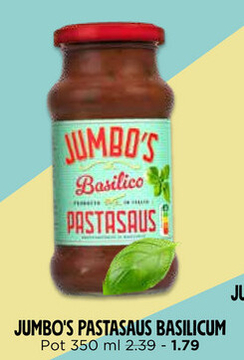 Aanbieding: JUMBO'S PASTASAUS BASILICO