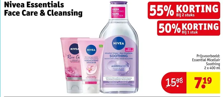 Aanbieding: Nivea Essentials Face Care & Cleansing