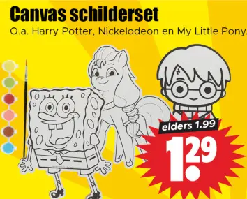 Aanbieding: Canvas schilderset