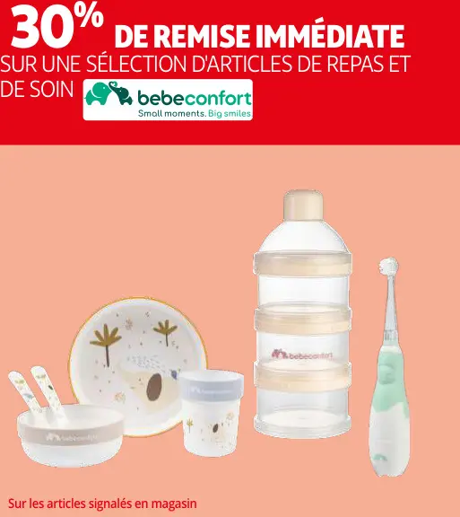 Promotie: Articles de repas et de soin