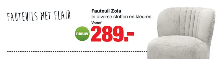 Aanbieding: Fauteuil Zola