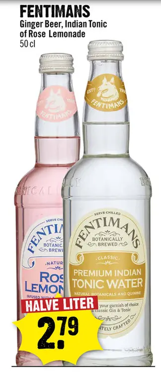 Aanbieding: Ginger Beer, Indian Tonic of Rose Lemonade