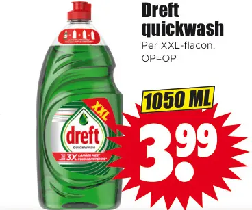 Aanbieding: Dreft quickwash