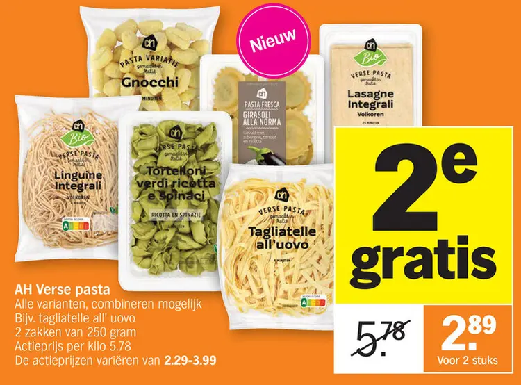 Aanbieding: Verse pasta