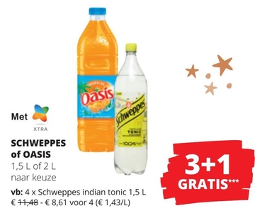 Aanbieding: SCHWEPPES of OASIS