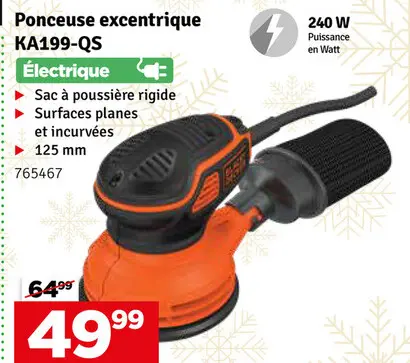 Offre: Ponceuse excentrique KA199-QS