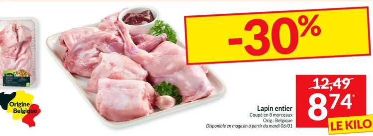 Offre: Lapin entier