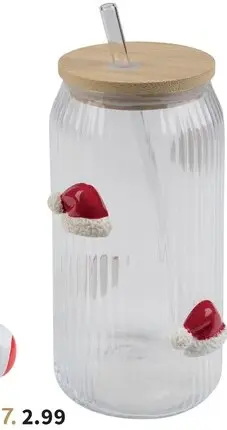 Promotie: Drinkglas met rietje