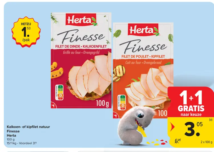 Promotie: Kalkoen- of kipfilet natuur Finesse