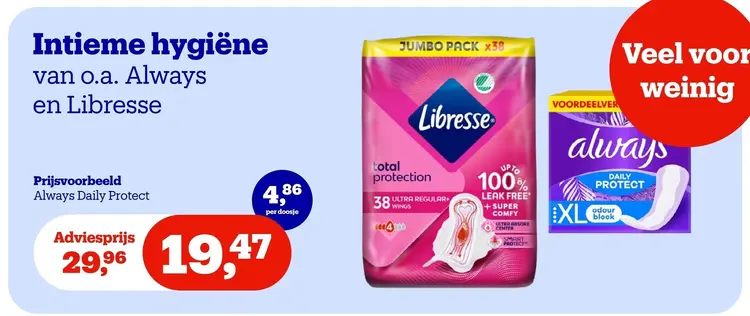 Aanbieding: Intieme hygiëne