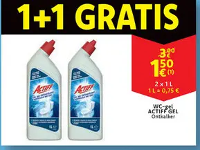 Aanbieding: WC-gel ACTIFF GEL Ontkalker