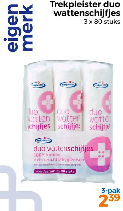 Aanbieding: Duo wattenschijfjes