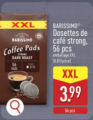 Offre: Dosettes de café strong