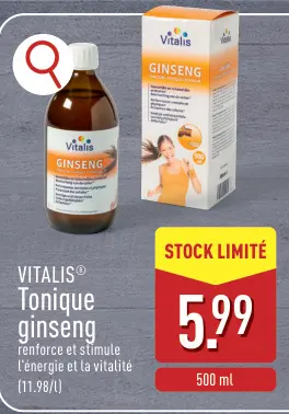 Offre: Tonique ginseng