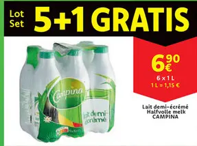 Offre: Lait demi-écrémé