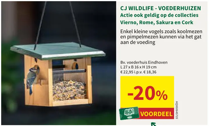 Promotie: CJ wildlife Voederhuizen