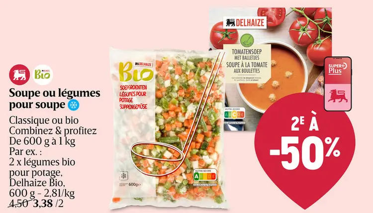 Offre: Soupe ou légumes pour soupe