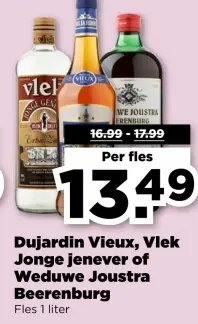 Aanbieding: Dujardin Vieux, Vlek Jonge jenever of Weduwe Joustra