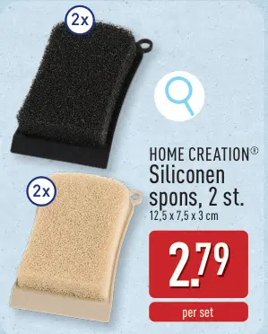 Promotie: Siliconen spons