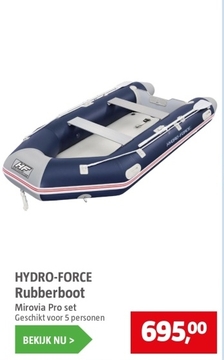 Aanbieding: HYDRO - FORCE Rubberboot Mirovia Pro set