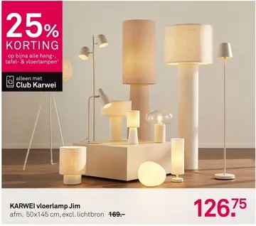 Aanbieding: KARWEI vloerlamp Jim