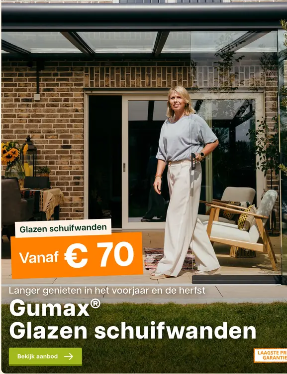 Promotie: Glazen schuifwanden