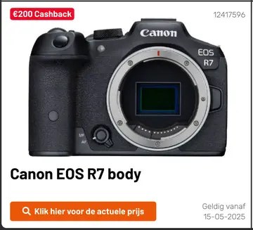 Aanbieding: Canon EOS R7 body