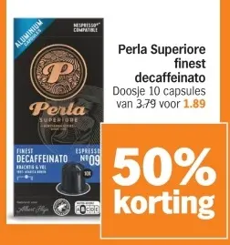 Aanbieding: Perla Superiore finest decaffeinato