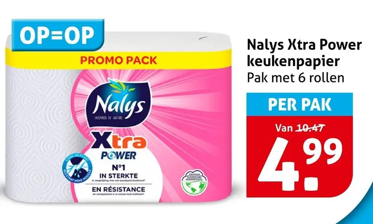 Aanbieding: Nalys Xtra Power keukenpapier