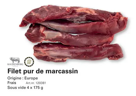 Offre: Filet pur de marcassin
