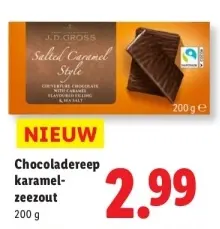 Aanbieding: Chocoladereep karamel-zeezout