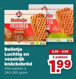 Aanbieding: Luchtig en vezelrijk knäckebröd