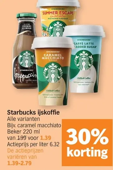 Promotie: Starbucks ijskoffie