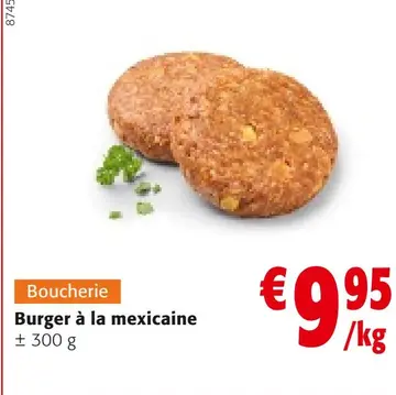 Offre: Burger à la mexicaine