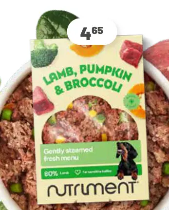 Aanbieding: Nutriment Dog Food Lams, Pompoen, Broccoli