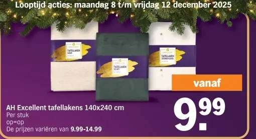 Aanbieding: AH Excellent tafellakens