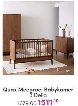 Aanbieding: Quax Meegroei Babykamer 3 Delig Ashi Chestnut