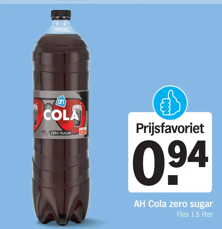 Aanbieding: Cola zero sugar