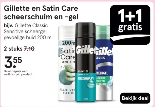 Aanbieding: scheerschuim en -gel