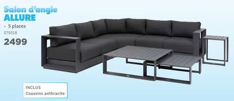 Offre: Salon d'angle ALLURE