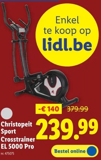Promotie: Christopeit Sport Crosstrainer EL 5000 Pro