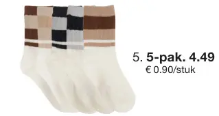 Promotie: 5-pack Sokken