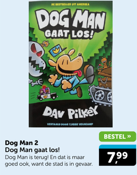 Aanbieding: Dog Man 2 Dog Man gaat los