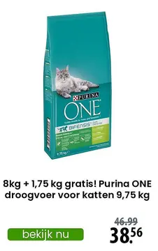Aanbieding: Purina ONE droogvoer voor katten