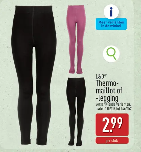 Promotie: Thermo-maillot of -legging