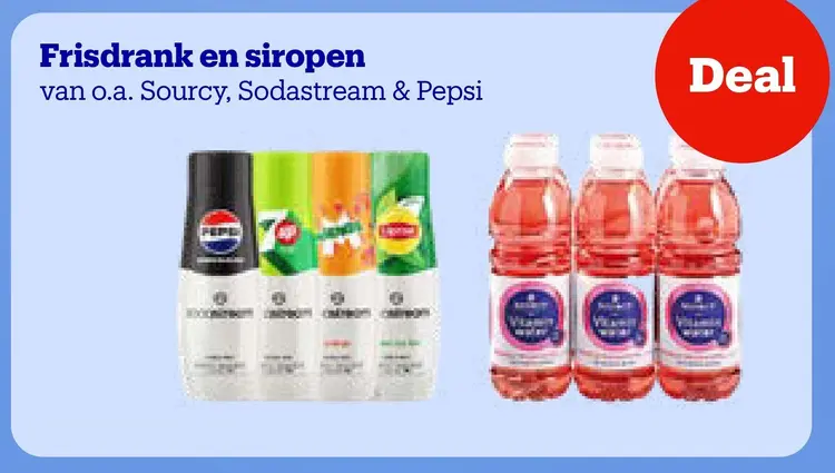 Aanbieding: Frisdrank en siropen
