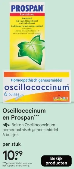 Aanbieding: Oscillocccinum en Prospan