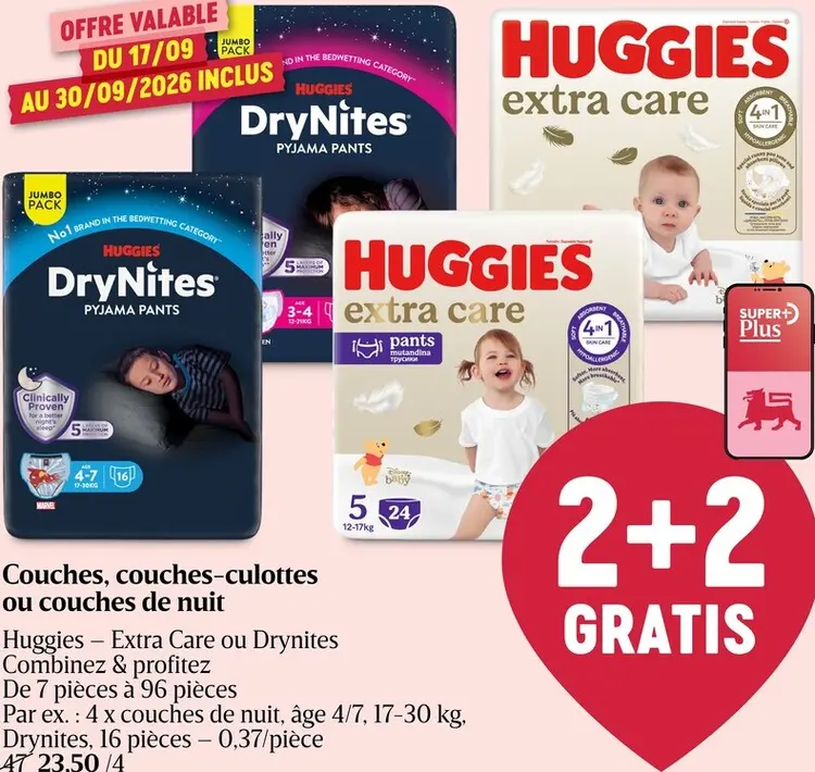 Offre: Couches, couches-culottes ou couches de nuit