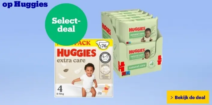 Aanbieding: Huggies Extra Care Diapers